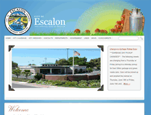 Tablet Screenshot of cityofescalon.org
